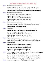 Đề cương ôn tập học kỳ 1 Toán 8 - Năm học 2021-2022